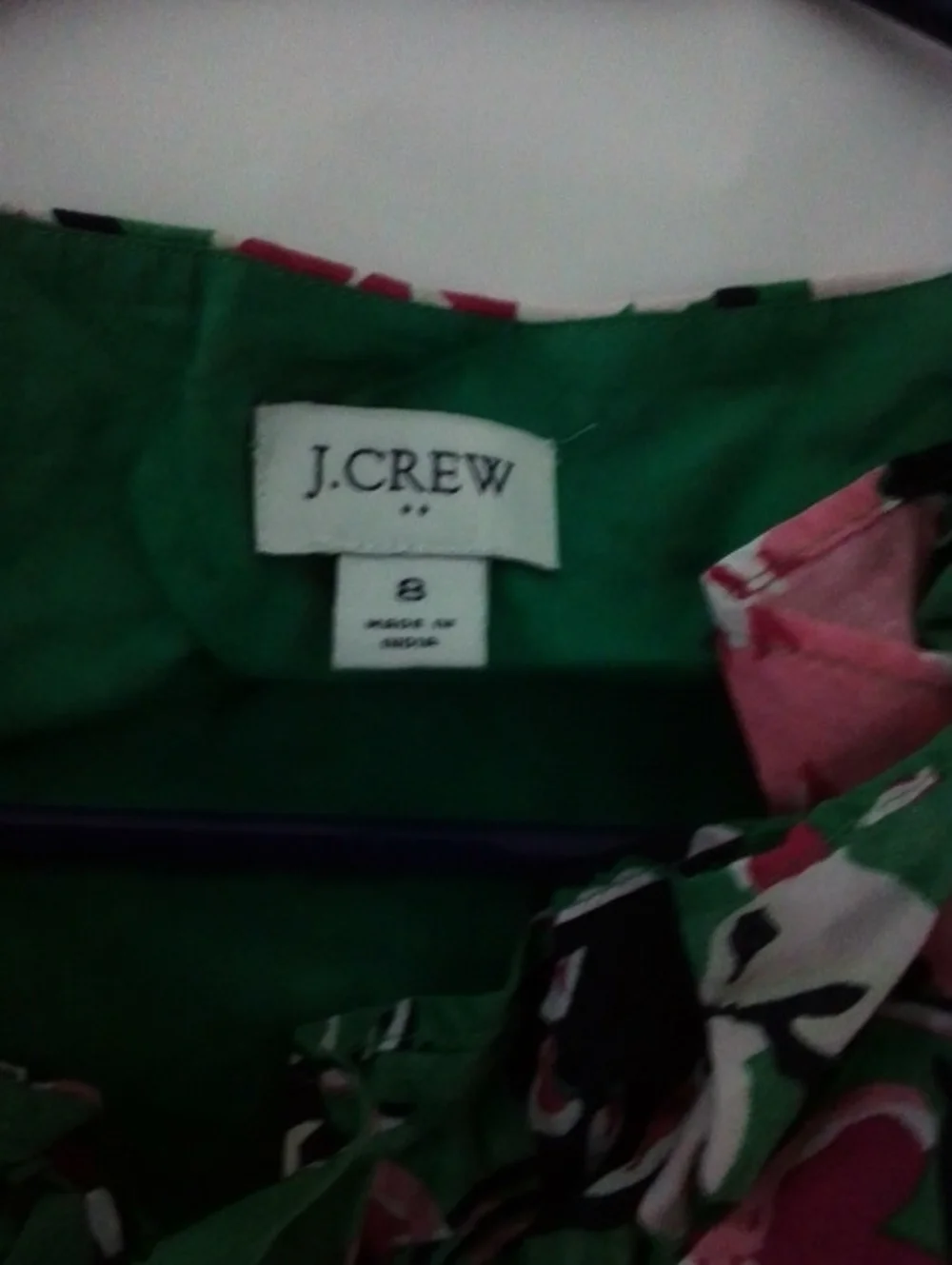 J. Crew vibrant green